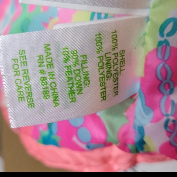 Lilly Pulitzer Pink Isabella Down Puffer Vest Size XS - Picture 10 of 14